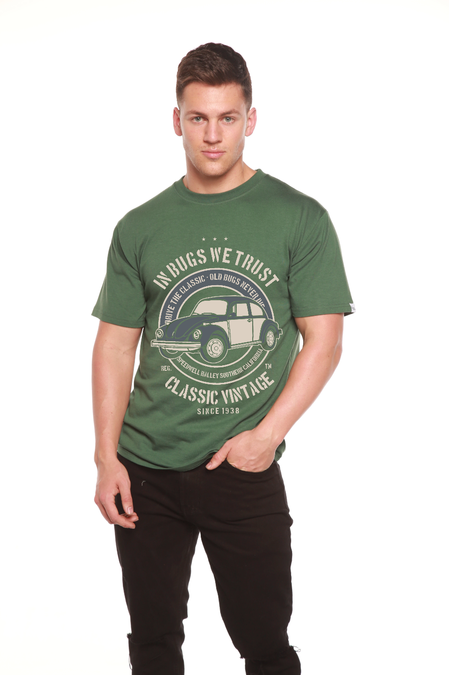 In Bugs We Men's Bamboo Viscose/Organic Cotton Short Sleeve Graphic T-Shirt